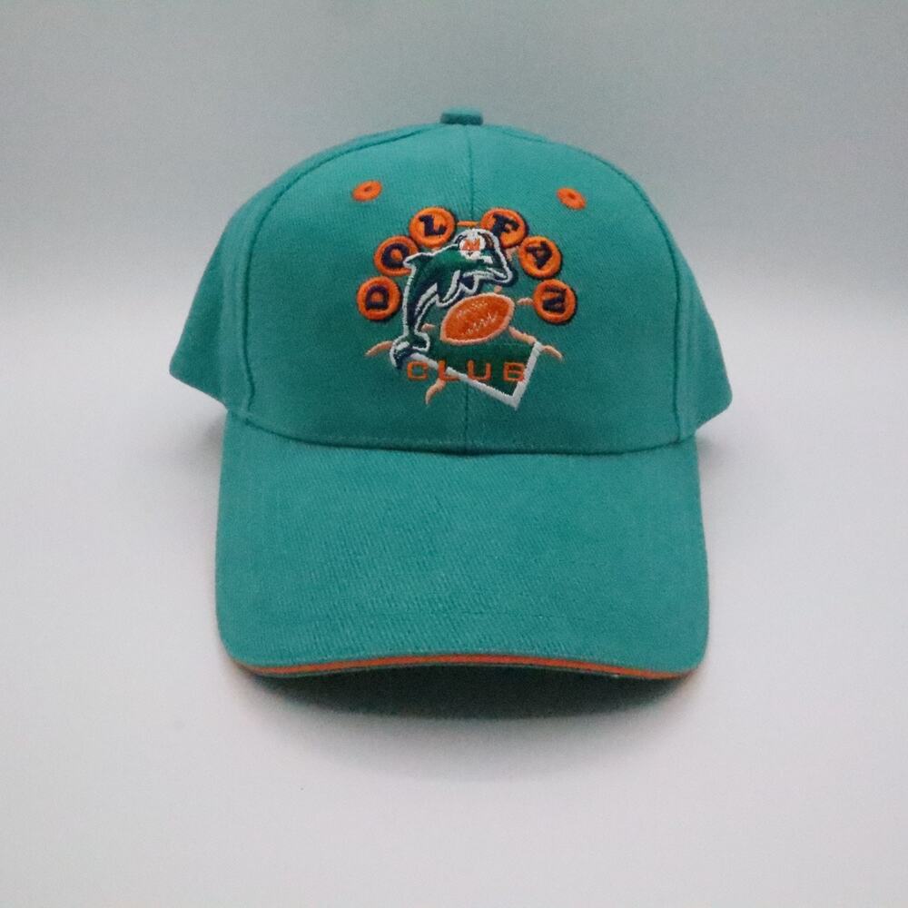 VTG 90s Miami Dolphins Hat Cap OG Logo Strapback. NEW RARE